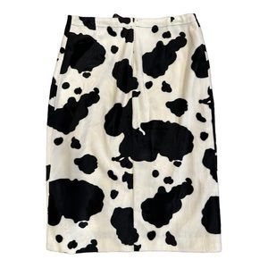 Vintage 90’s Betsey Johnson Cow Print Skirt